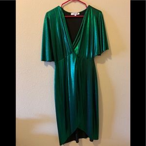 Emerald green dress